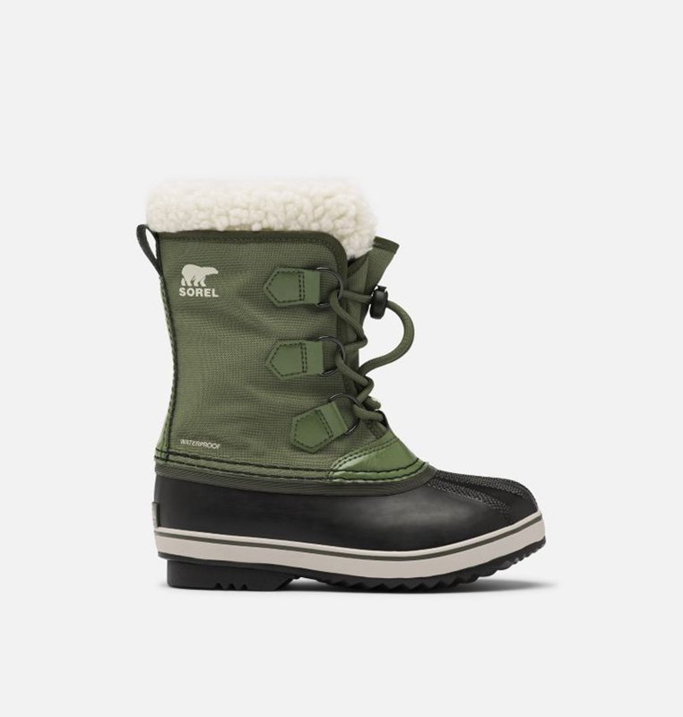 Sorel Barn Vinterkängor Gröna/Svarta - Youth Yoot Pac™ Nylon - RZB-568342